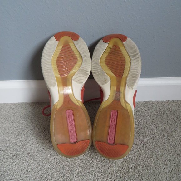 Coach women's citysole G5046 orange/coral red/white runner/sneakers/shoes size 7 - Picture 9 of 10
